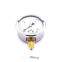 Dubex Manometer Glycol gefüllt 0 - 15 bar M0416